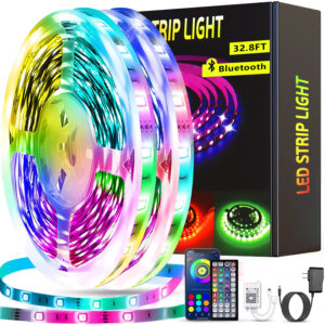 LED Light Strip, 16.4ft RGB LED Light Strip 5050 LED Tape Lights, Color Changing LED Rope Lights with Remote for Home