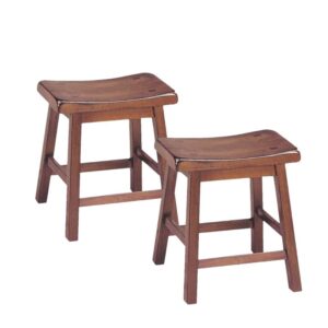 Costway Set of 2 ABS Bar Stool Breakfast Barstool W/ Wooden Legs Kitchen Furniture White Backless