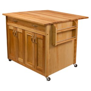 Woven Paths Lancaster Wood Kitchen Pantry with 2 Doors and 4 Shelves, Gray Oak