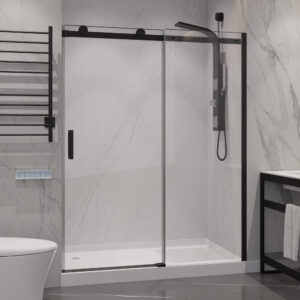 Ove Decors Arroyo 48 x 32 in. Solid Surface AlcOve Shower Wall in Carrara finish