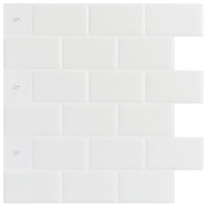 Long King Peel and Stick Tile Backsplash for Kitchen in Marble Design,10 Sheets