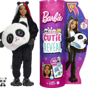 Barbie Cutie Reveal Doll with Panda Plush Costume & 10 Surprises