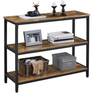 Woven Paths Reclaimed Wood Sofa Table, White