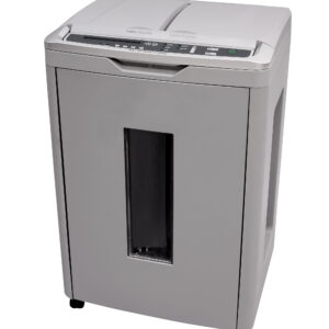 Boxis® AutoShred® 60-Sheet Auto Feed Microcut Paper Shredder - White - Includes a 12 Pack of Shredcare® Lubricant Sheets