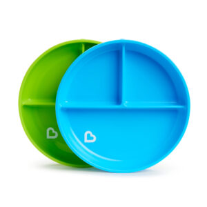 WEESPROUT 100% Silicone Divided Plates for Toddlers | Set of 3