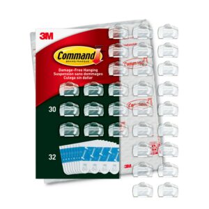 Command Outdoor Light Clips, 30 Clips, 32 Strips Per Pack