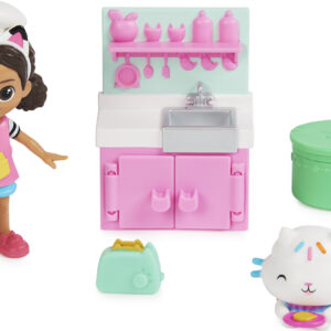 Gabby’s Dollhouse, Groovy Music Room with Daniel James Catnip Figure, 2 Accessories, 2 Furniture Pieces and 2 Deliveries, Kids Toys for Ages 3 and up