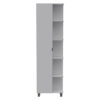 RiverRidge Home Medford Bath Two Door Wall Cabinet with Towel Bar and 2 Shelves, White