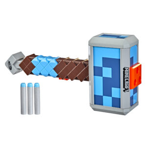 Nerf Minecraft Pillager's Crossbow Dart-Blasting Crossbow, Real Crossbow Action, Includes 3 Official Nerf Elite Darts