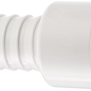 Spears 474 Series PVC Pipe Fitting, Adapter, Schedule 40, White, 1"Barbed x 1" Socket